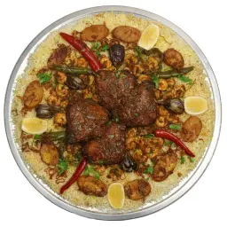روبيان وكنعد تحت الجدر  6 اشخاص